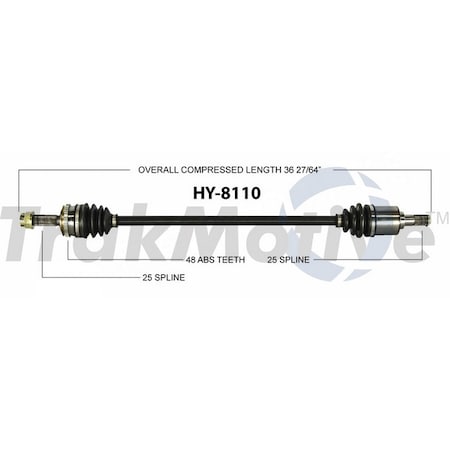 Surtrack Axle Cv Axle Shaft, Hy-8110 HY-8110